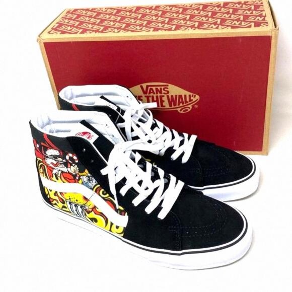 VANS Sk8-Hi Shoes High Top Black Suede Men’s VN0A4BVTBLK Sneakers Casual Size - Picture 6 of 11